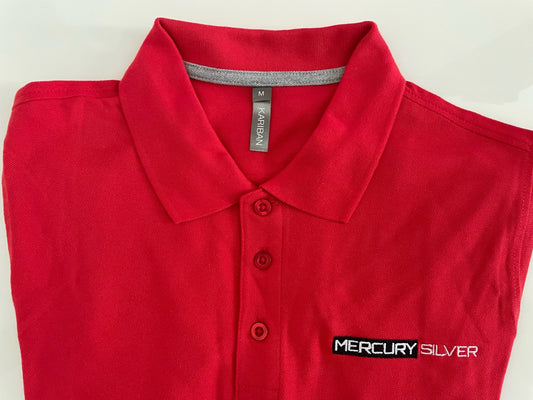 Polo Mercury Silver (rouge) -  Homme